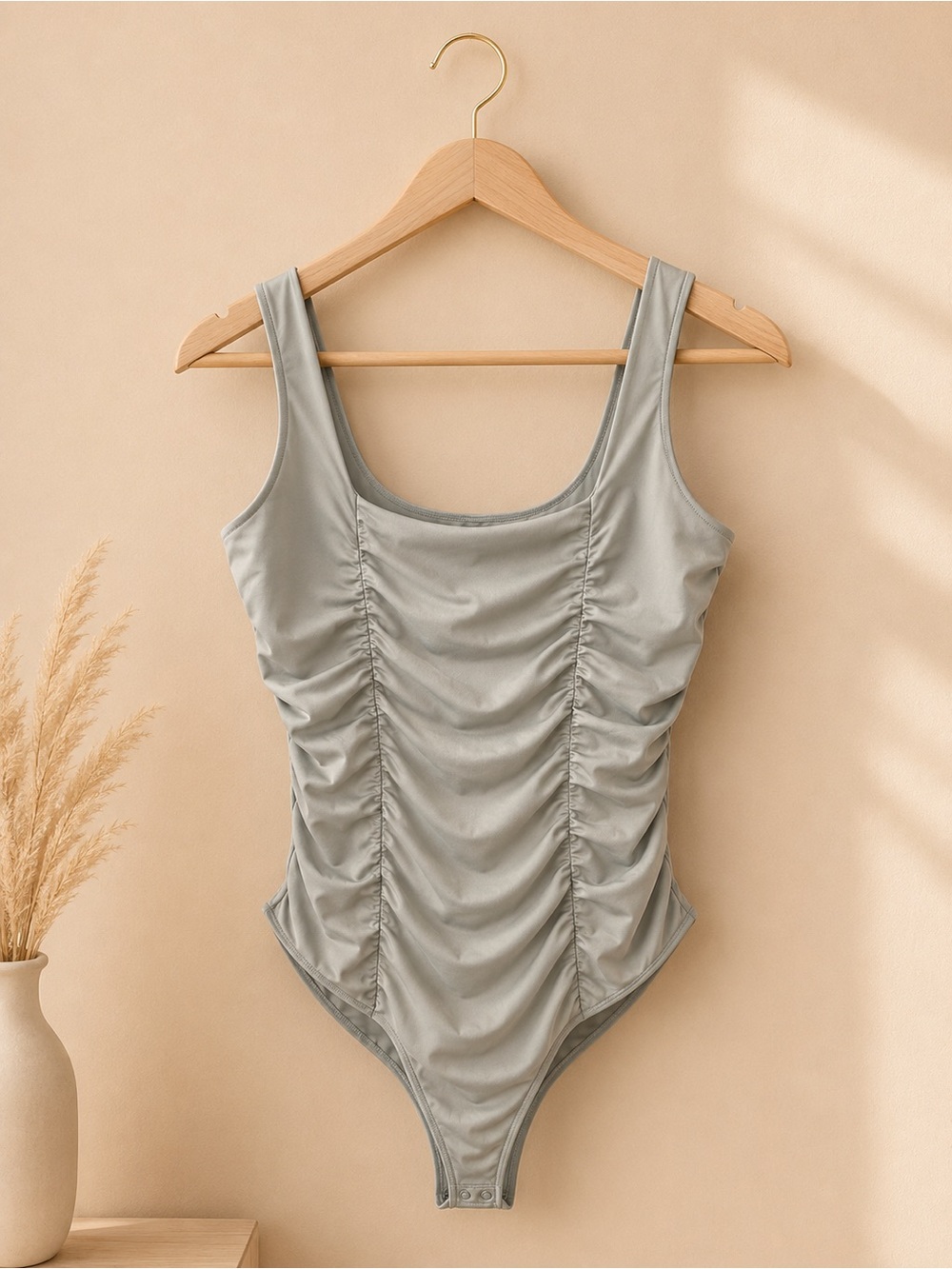 Abercrombie & Fitch Sage  Ruched Bodysuit- The  hottest/cute like brand new ✨